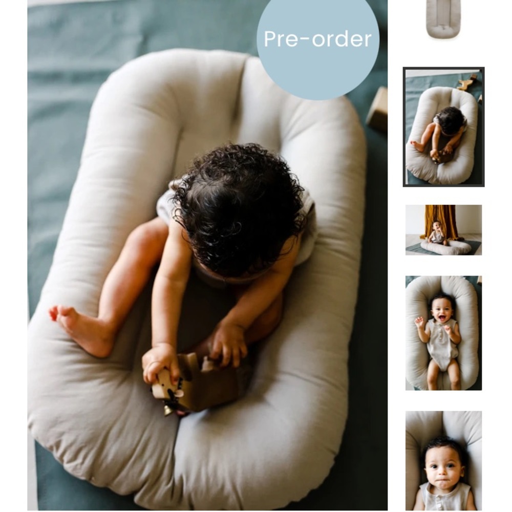 Snuggleme Organics infant lounger
